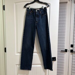 Levi’s Ribcage Straight - Classic Blue Women's Jeans